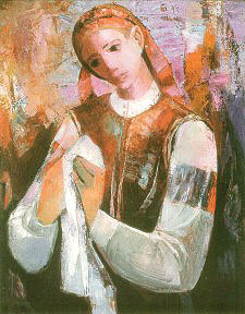 “Girl from Poltava,” oil on canvas, 1978. 