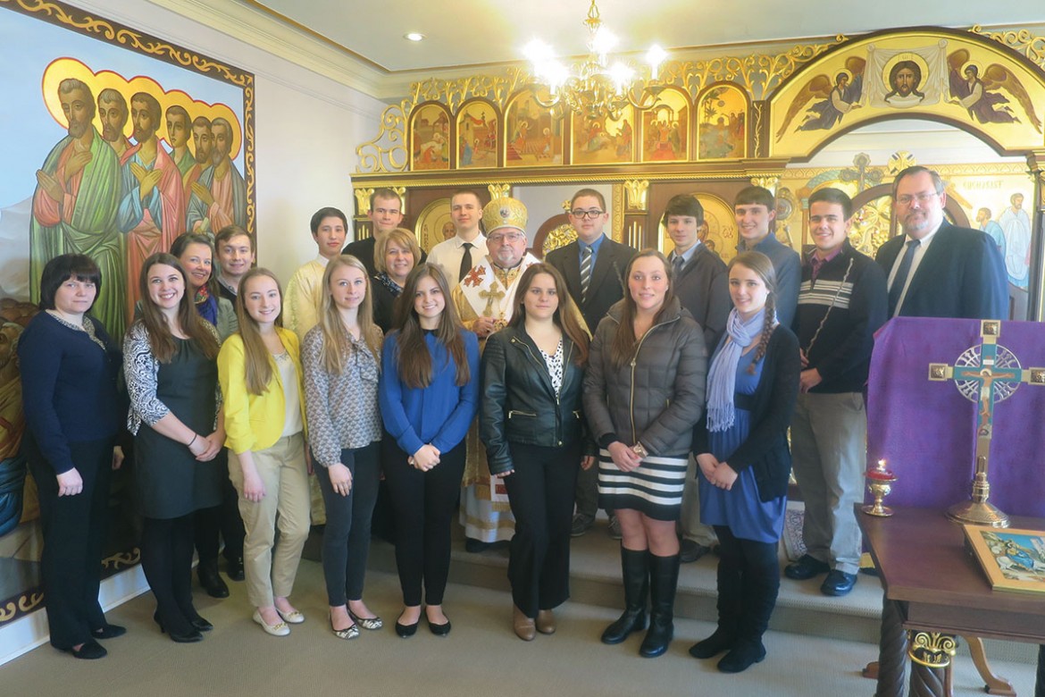 Participants of the 11th Leadership Seminar with Bishop John Bura at St. Josephat Seminary.