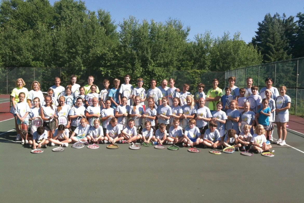 Participants of the 2014 Tennis Camp.