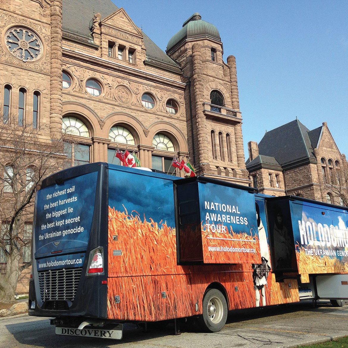 The Holodomor Mobile Classroom was launched at the Ontario Legislative Assembly at Queen’s Park.