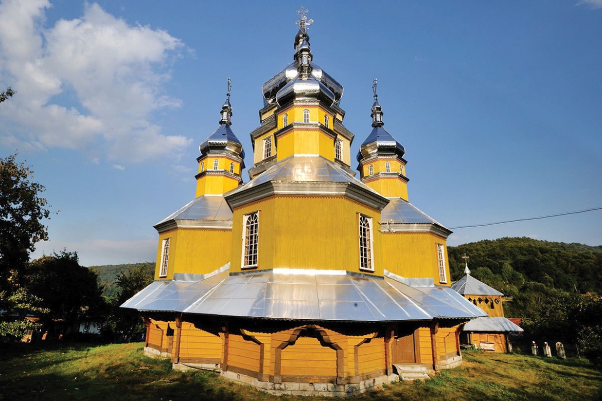 Church of the Assumption of the Holy Mother of God, Ripne, Rozhnyativ region. Designed in 1931, built in 1932.