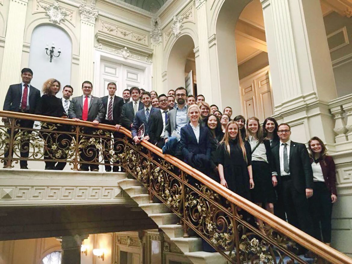 Harvard University graduate students with representatives of the Euro-Optimists caucus in the Verkhovna Rada, Sergii Leshchenko and Svitlana Zalishchuk. 