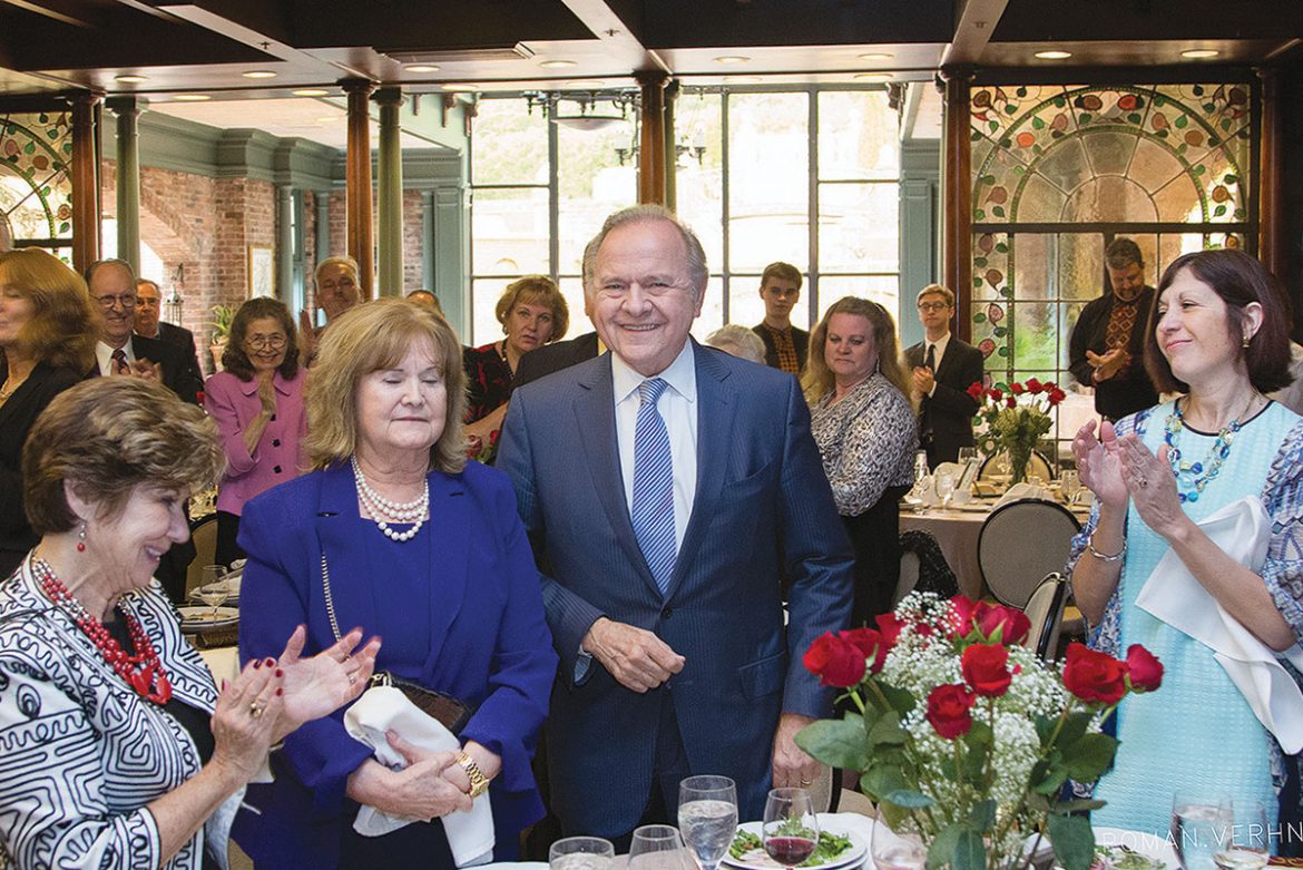 Leonard Mazur and his wife, Halyna, (center) are recognized for their major contribution to the Ukrainian Catholic University and their longstanding work with the Children of Chornobyl Relief and Development Fund.