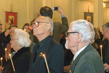 Eyewitnesses of the Holodomor Nicholas Latyshko (left) and Steven Horlatsch.