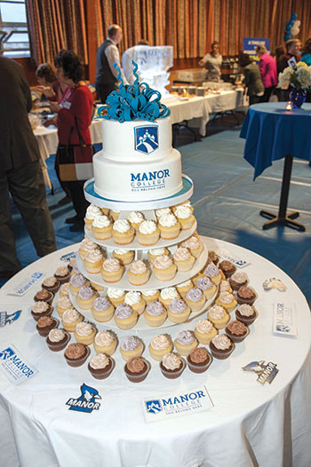 Sweets at Manor College’s celebration of its rebranding.
