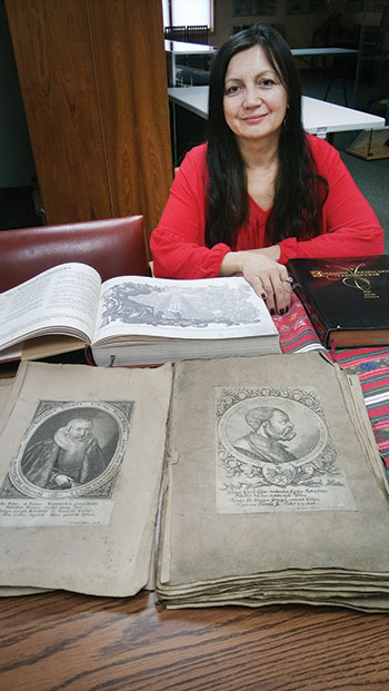 Valentyna Bochkovska-Martynovych, director of the Museum of Book and Printing of Ukraine. 