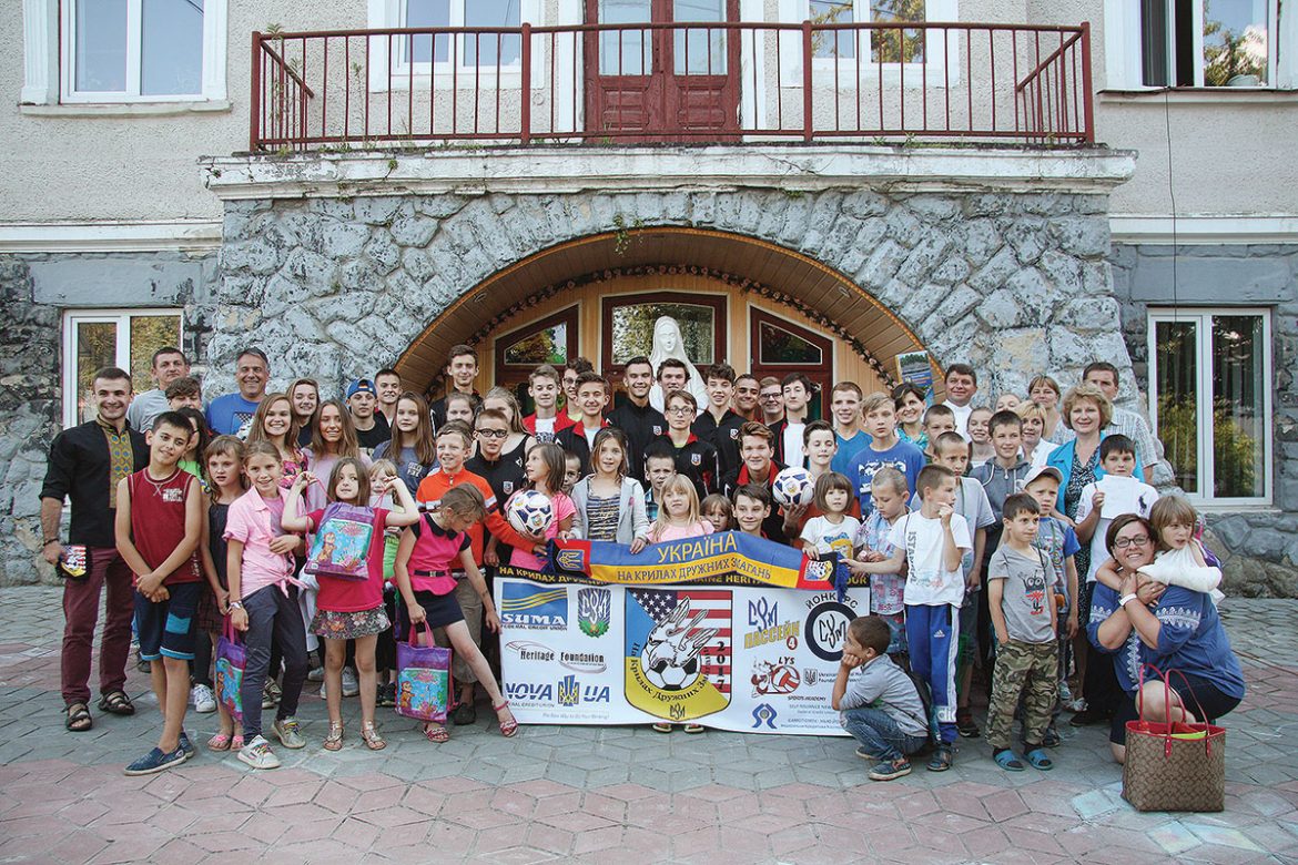 The U.S. team visits the children at the Caritas Berezhany Sanatorium in Ivano-Frankivsk.
