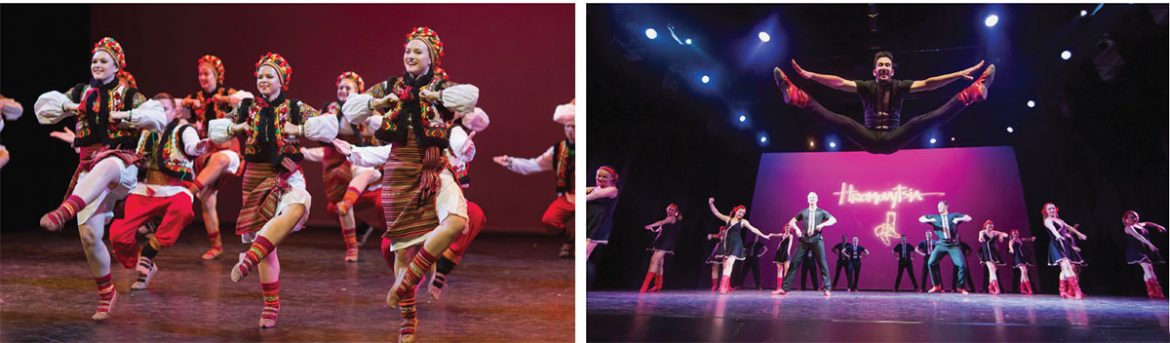 Scenes from Hromovytsia’s performances in Spain.